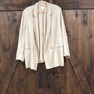 Elegant Cream Women's Blazer